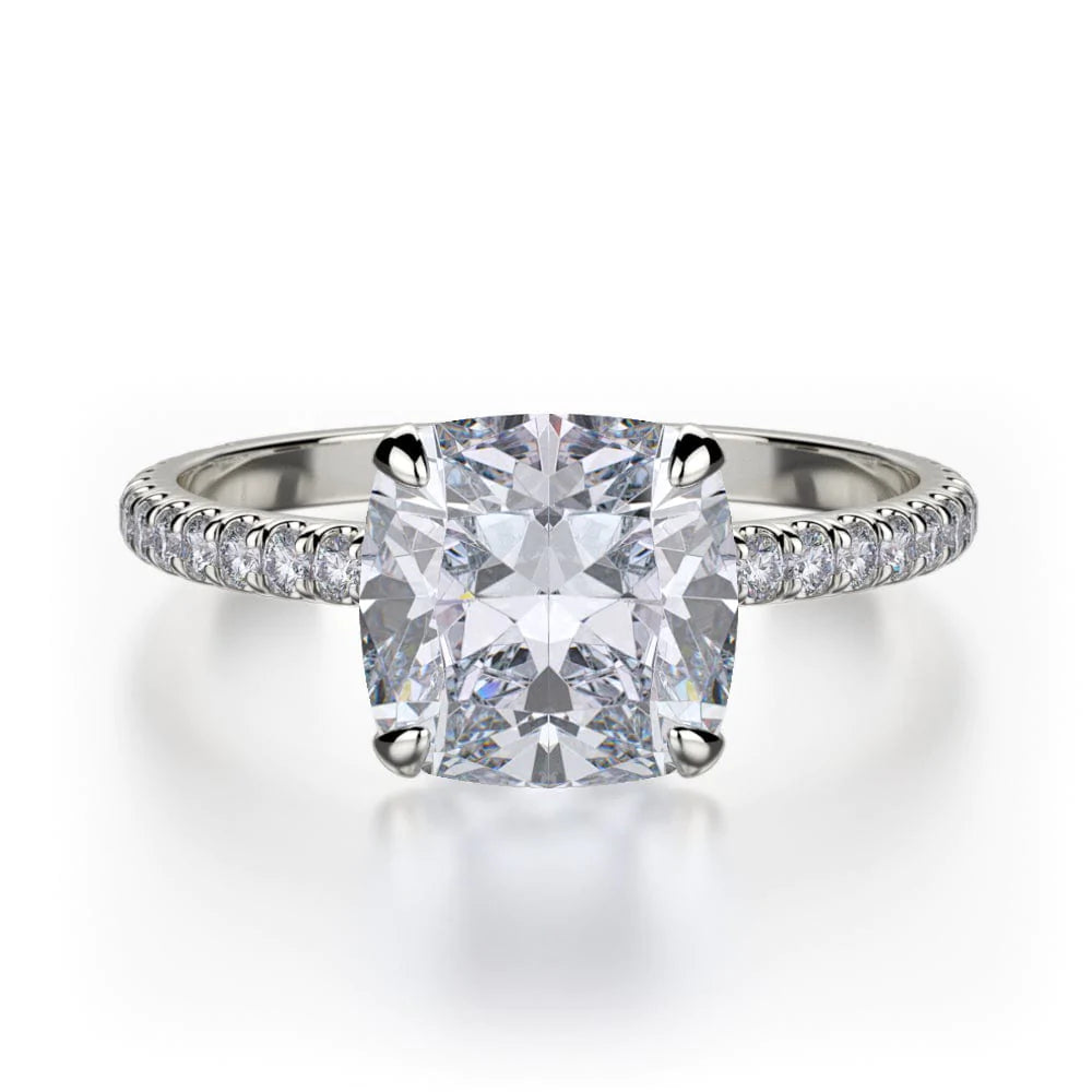 Flat knot engagement rings-Crown R724-1.5