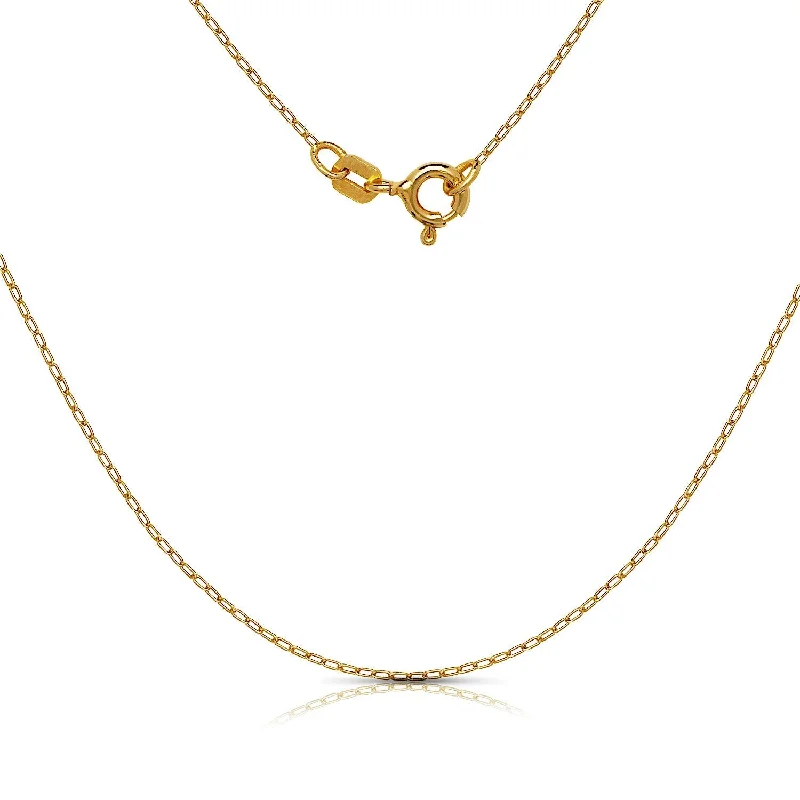 Vine weave necklaces-Curata 10k Yellow Gold 18" Squared Religious Faith Cross X Lace Center Necklace (13mm x 22.7mm)