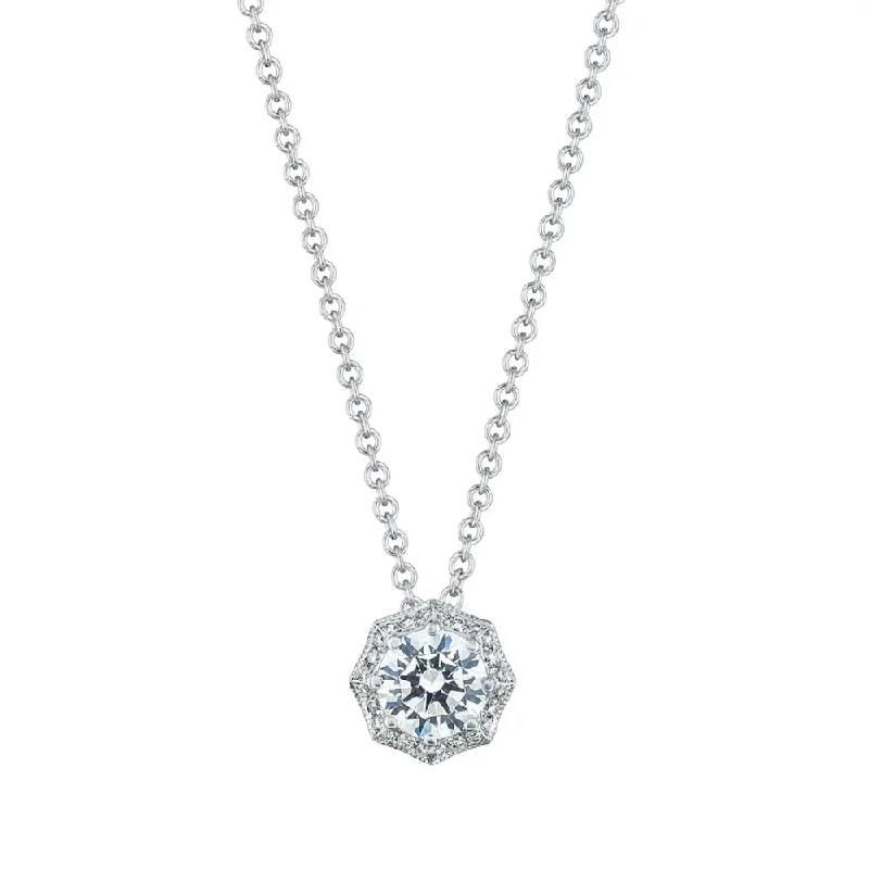 Alloy metal necklaces-Tacori Bloom Art Deco Bloom Diamond Necklace