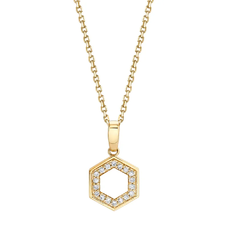 Java style necklaces-Michael M. Mini Hex Pendant Necklace