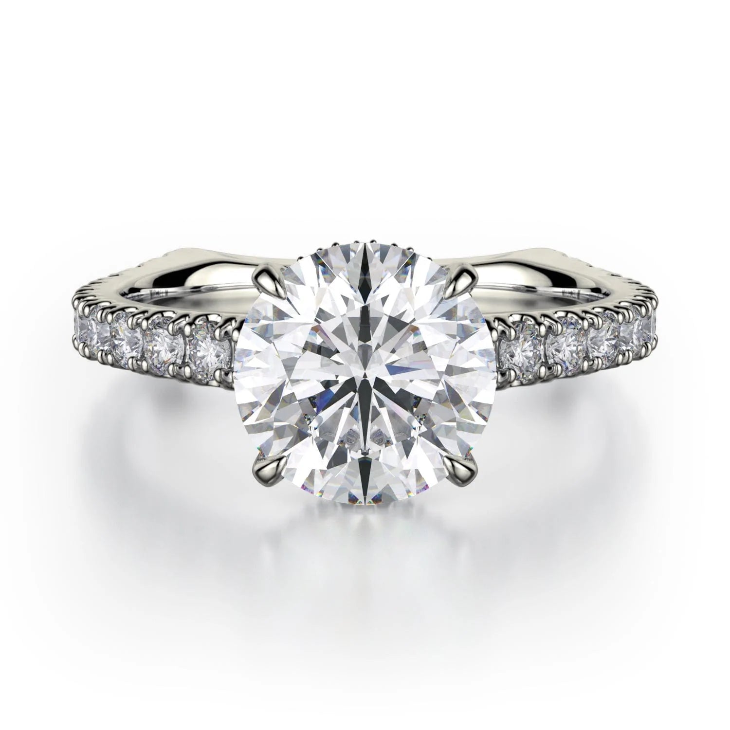 Marquise cut engagement rings-Crown R751-2