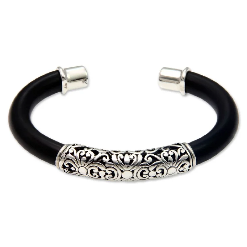 Fine bead bangles-NOVICA Handmade Sterling Silver 'Magnificent Bali' Bracelet (Indonesia)