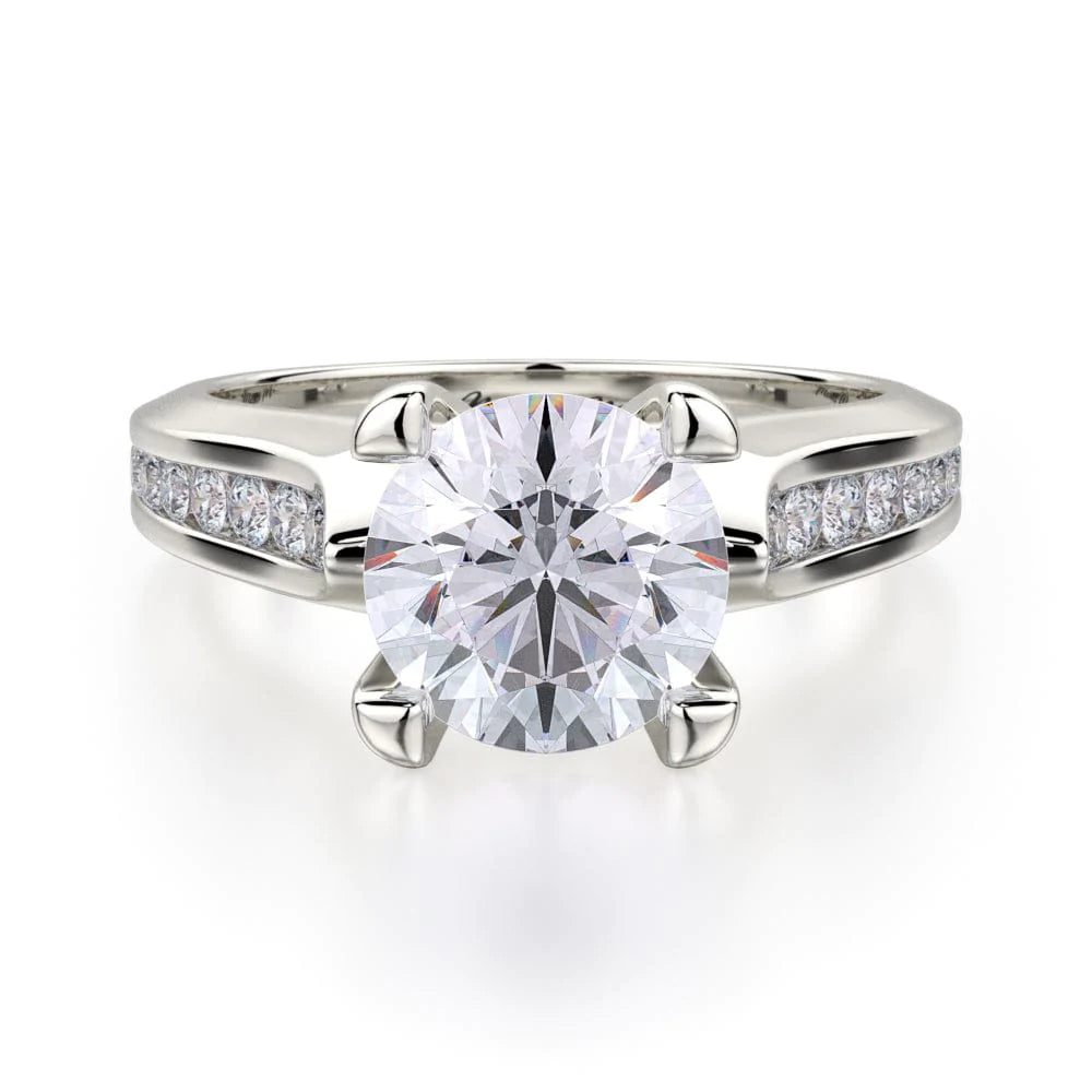 Surf inlay engagement rings-Strada R684-1.5