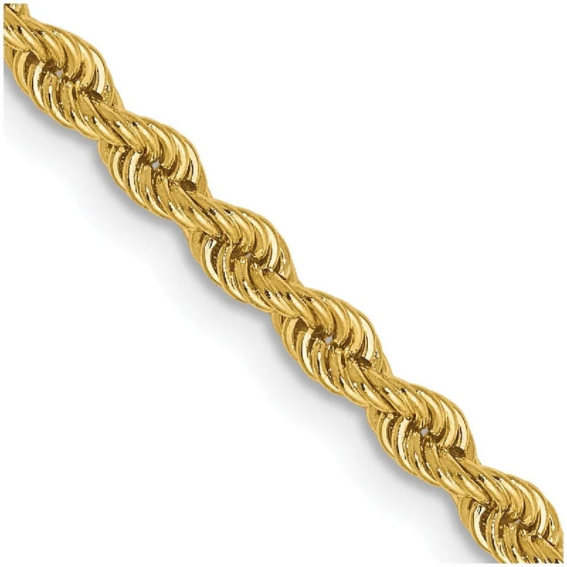 Spinel bangles-Curata 14k Yellow Gold Lobster Claw Closure Valu plus 2.5mm Solid Chain Bracelet