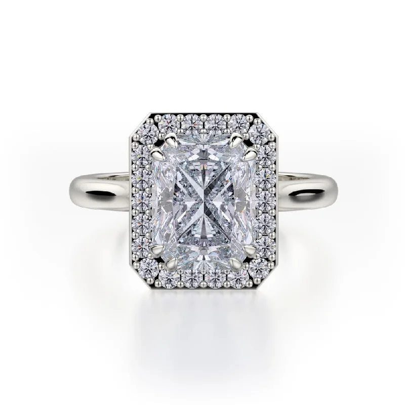 Rough band engagement rings-Defined R727-2