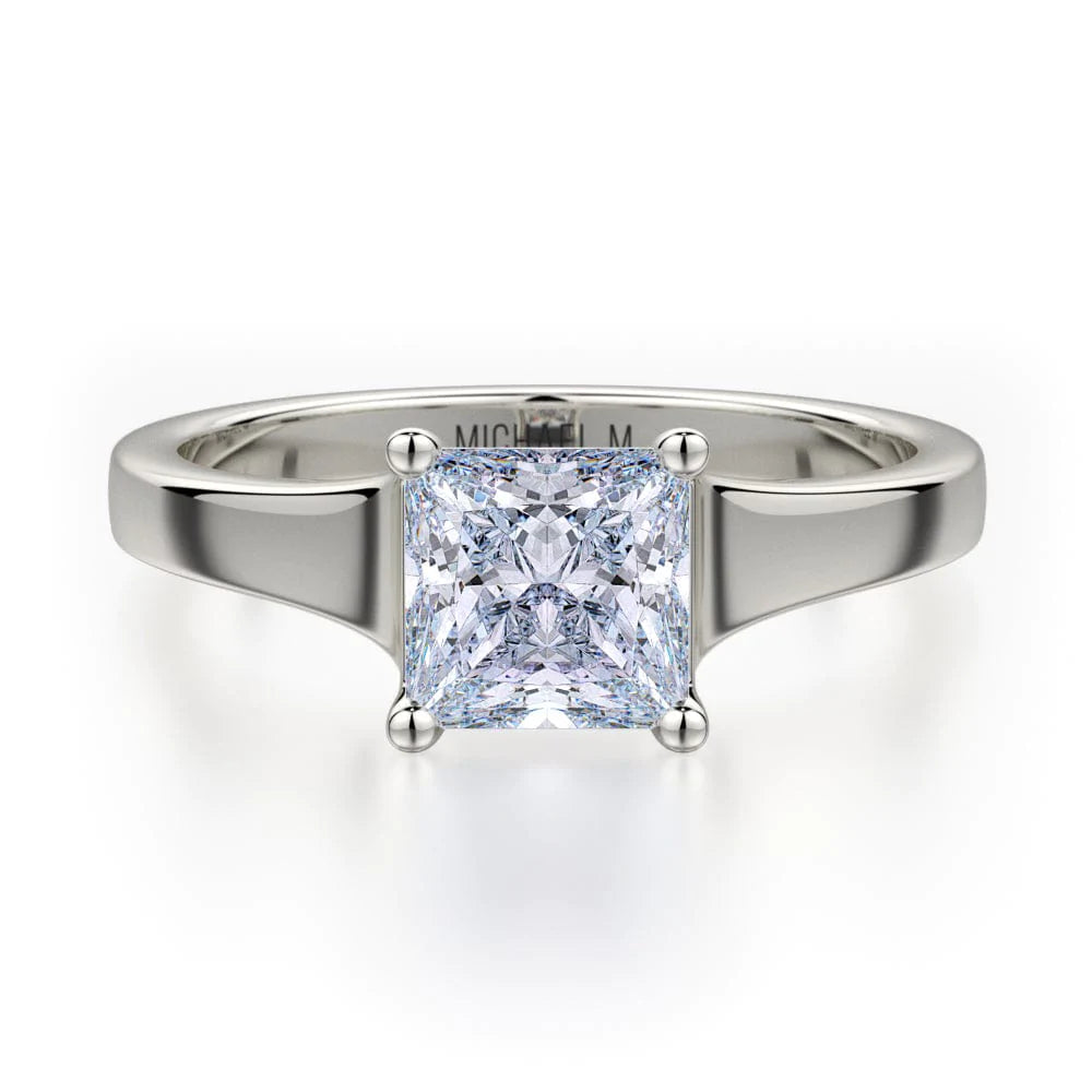 Open frame engagement rings-Defined R522-1