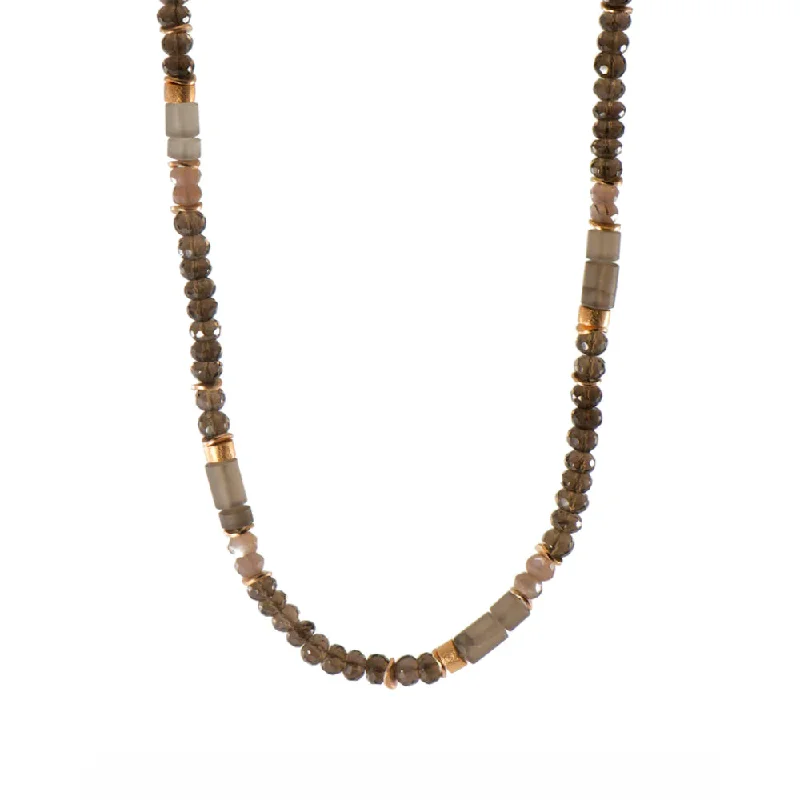 Cosmic charm necklaces-Joyla Smoky Quartz Necklace