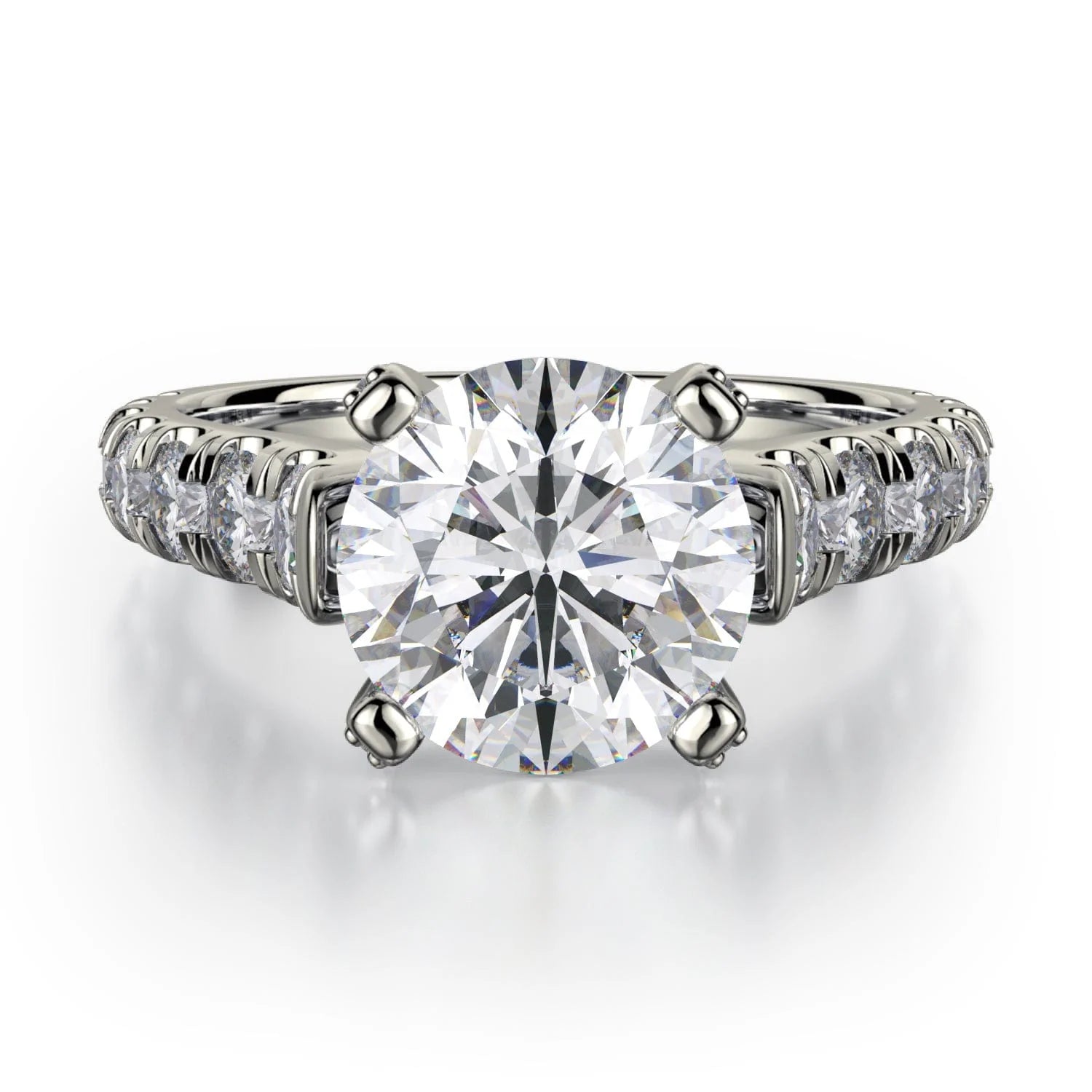 Thick band engagement rings-Europa R255-2