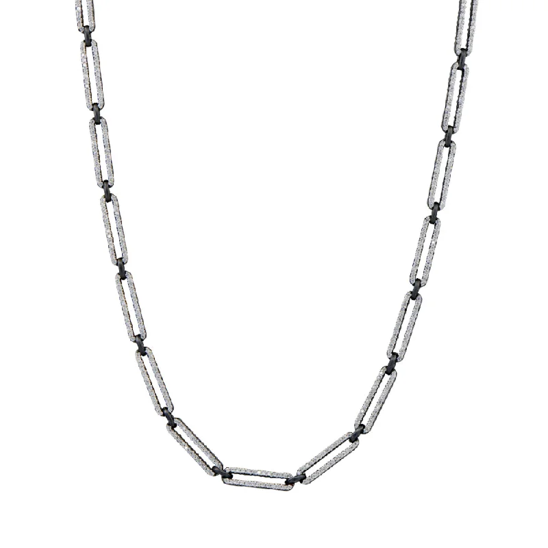 Fog glass necklaces-Freida Rothman Streets of Brooklyn Chain Link Necklace