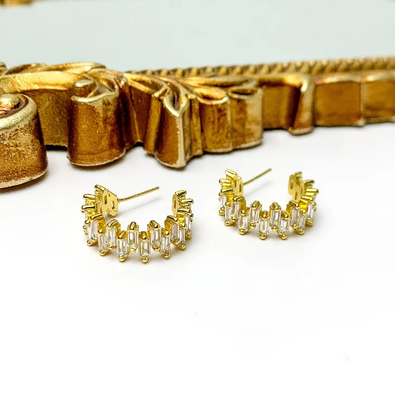 Bright stud earrings-Kinsey Designs | Ettie Hoop Earrings with CZ Crystals