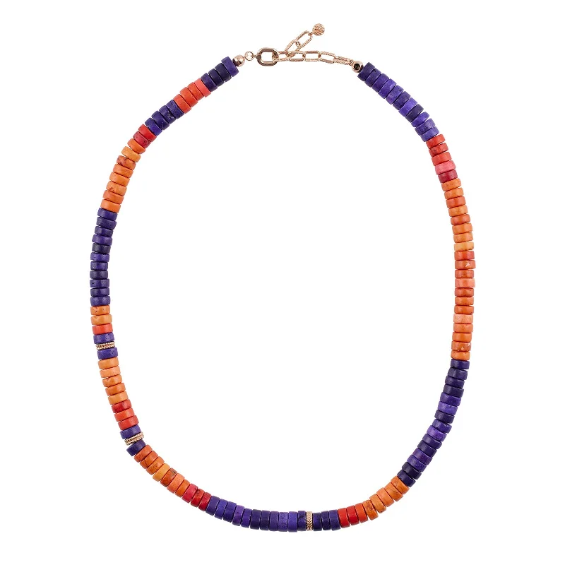 Oval gem necklaces-Sorrento Beaded Necklace