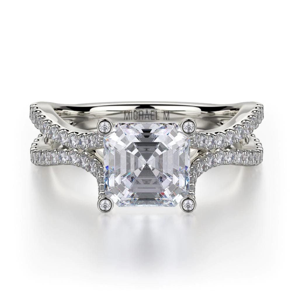 Sleek form engagement rings-Defined R725-2