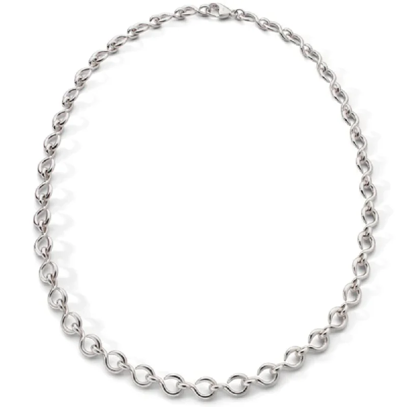 Stellar star necklaces-MRK "The Twist" Sterling Silver Midi Infinity Necklace