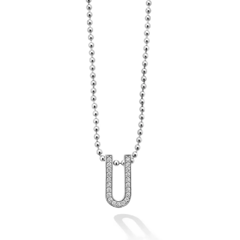 Coiled cord necklaces-Lagos Caviar Spark Large Linear Diamond Pendant Necklace