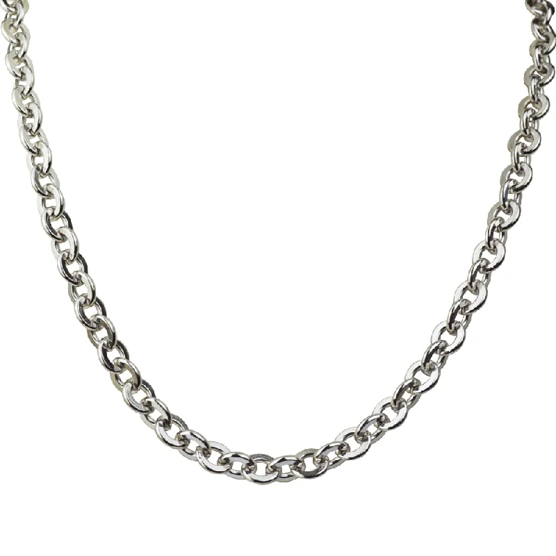 Polished disc necklaces-Devotion 24" Chain Necklace (Silvertone)