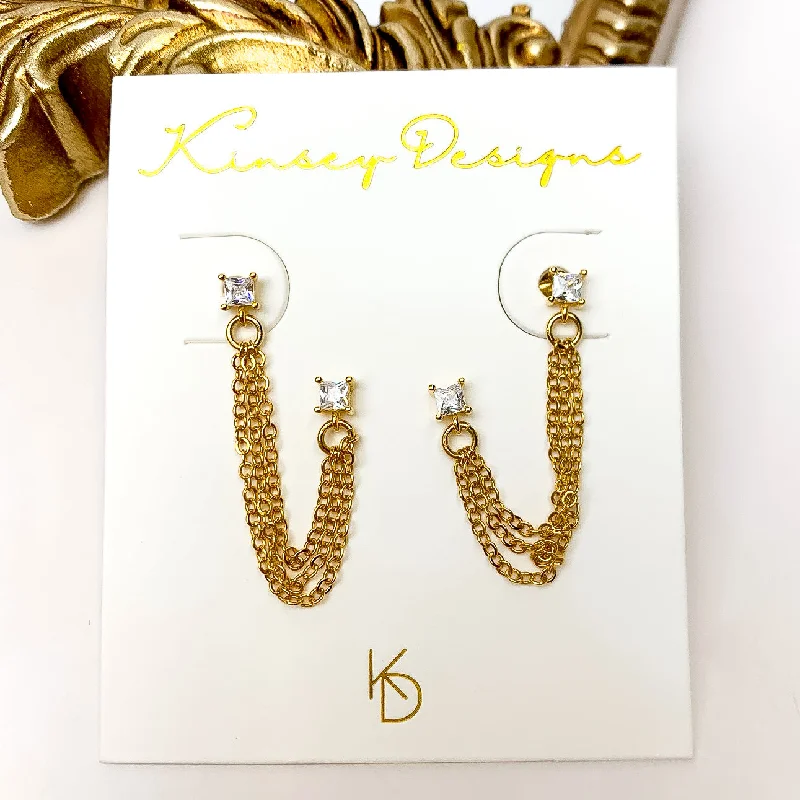 Tiny dot earrings-Kinsey Designs | Becca Double Post Earrings