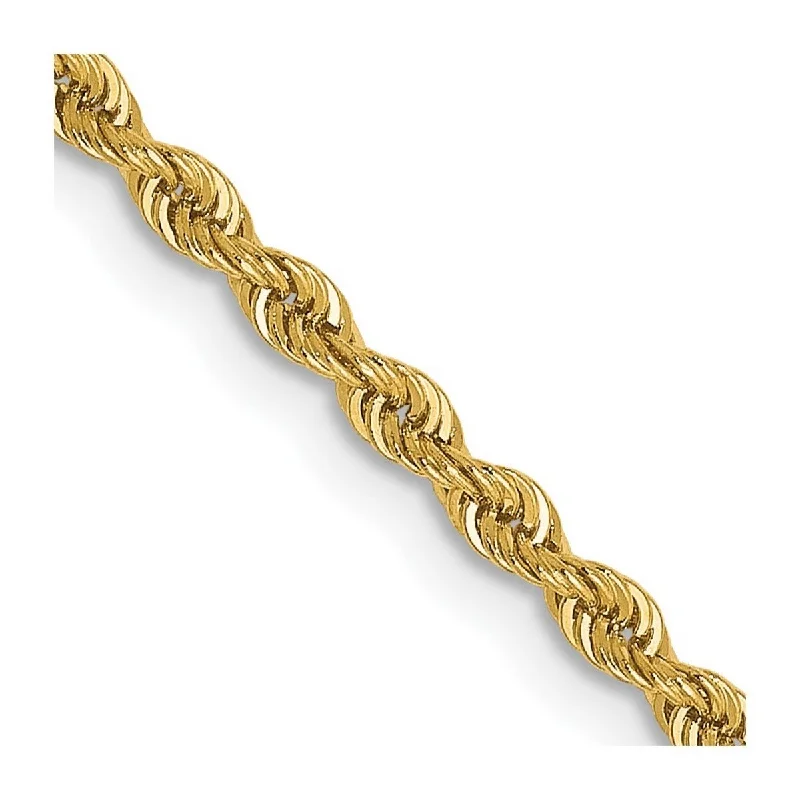 Reed weave bangles-Curata 14k Yellow Gold Lobster Claw Closure Valu plus 2.0mm Solid Chain Bracelet