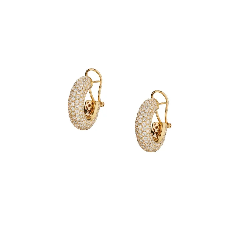 Victorian flair earrings-DIAMOND PAVÉ EARRINGS