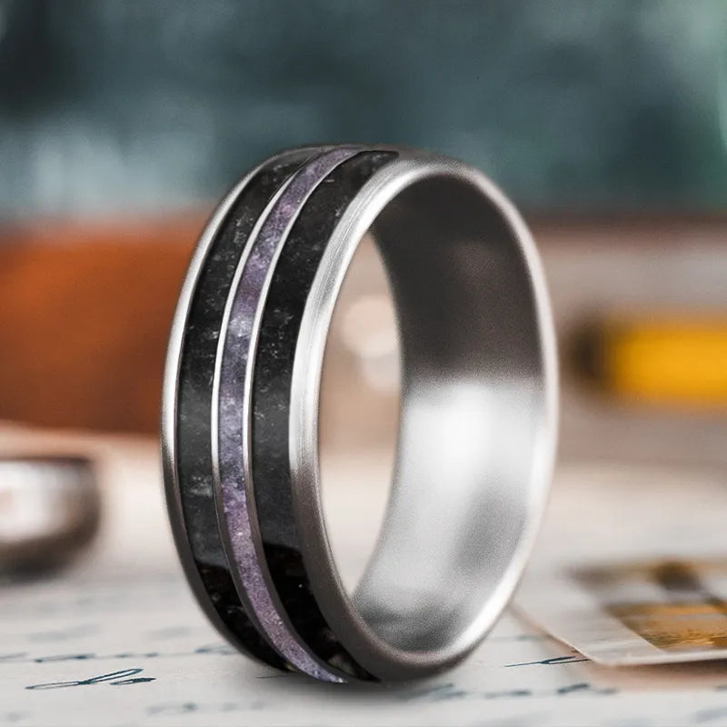 Custom Design - 3-Inlay Narrow Center Ring DRnTeYAKtuPWtZM7cC3iqMtk