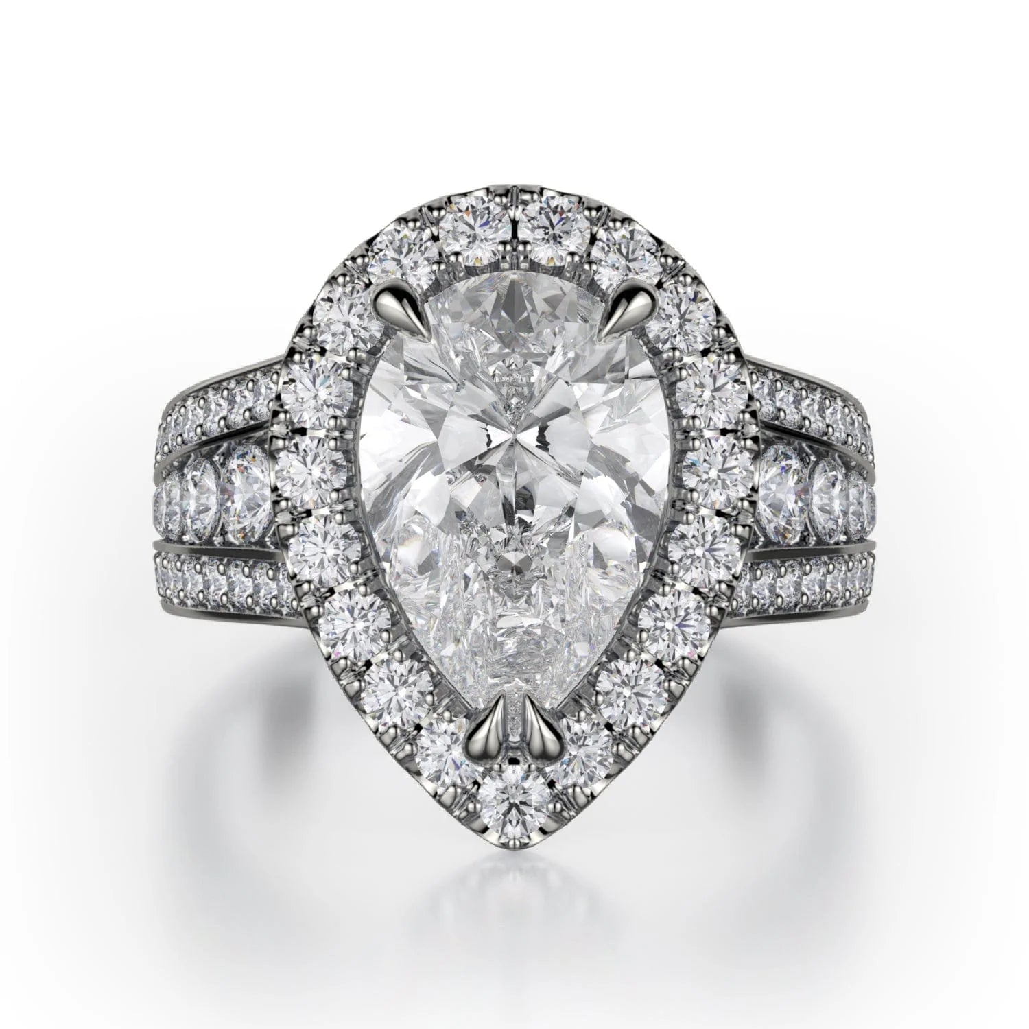 Art deco engagement rings-Strada R766-2