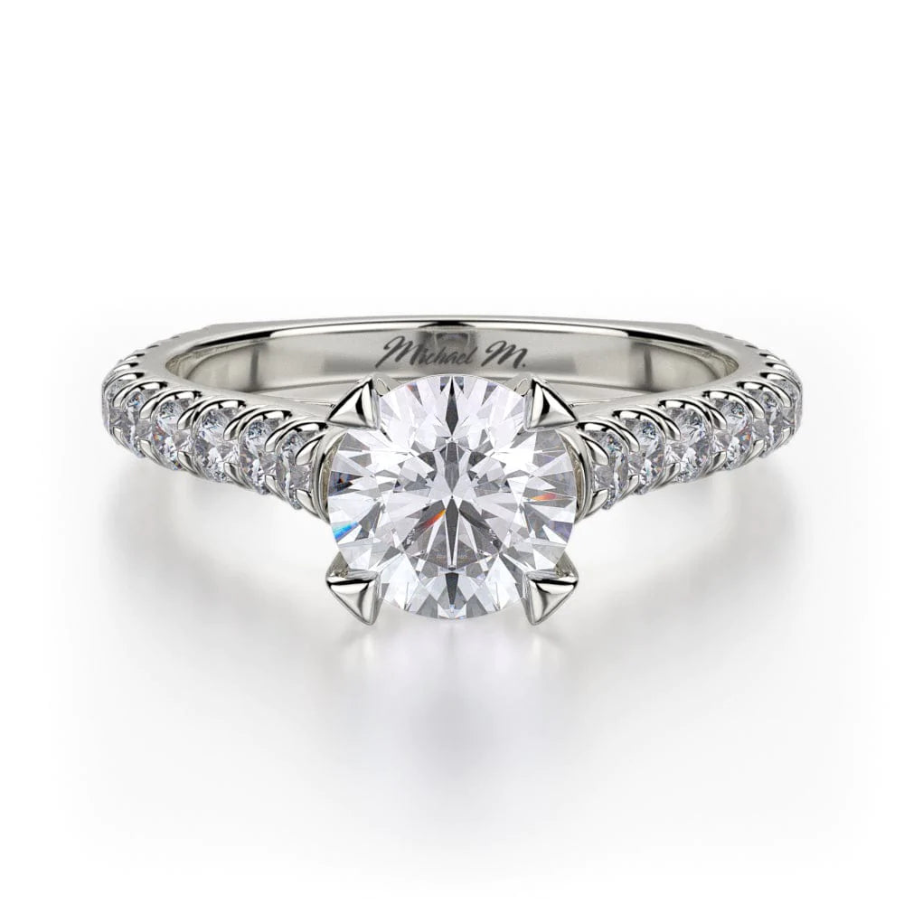 Twisted shank engagement rings-Strada R655S-1