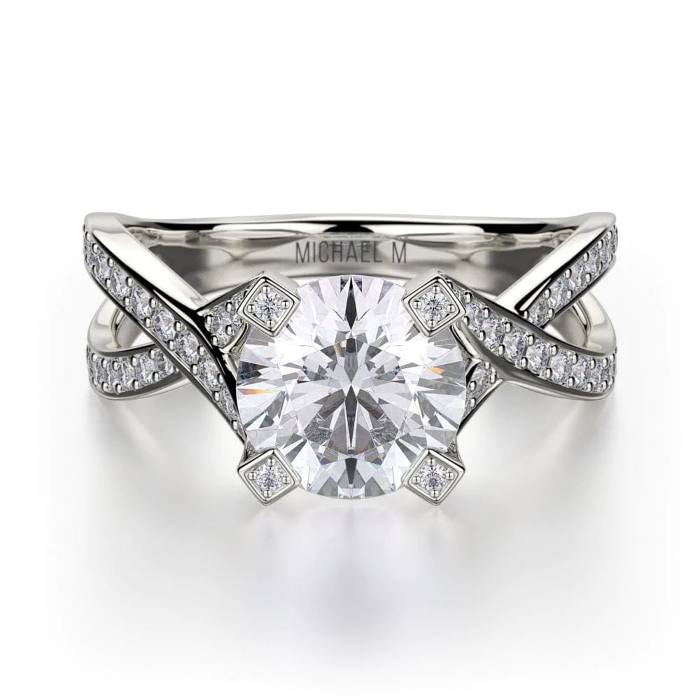 Thick band engagement rings-Defined R411-1