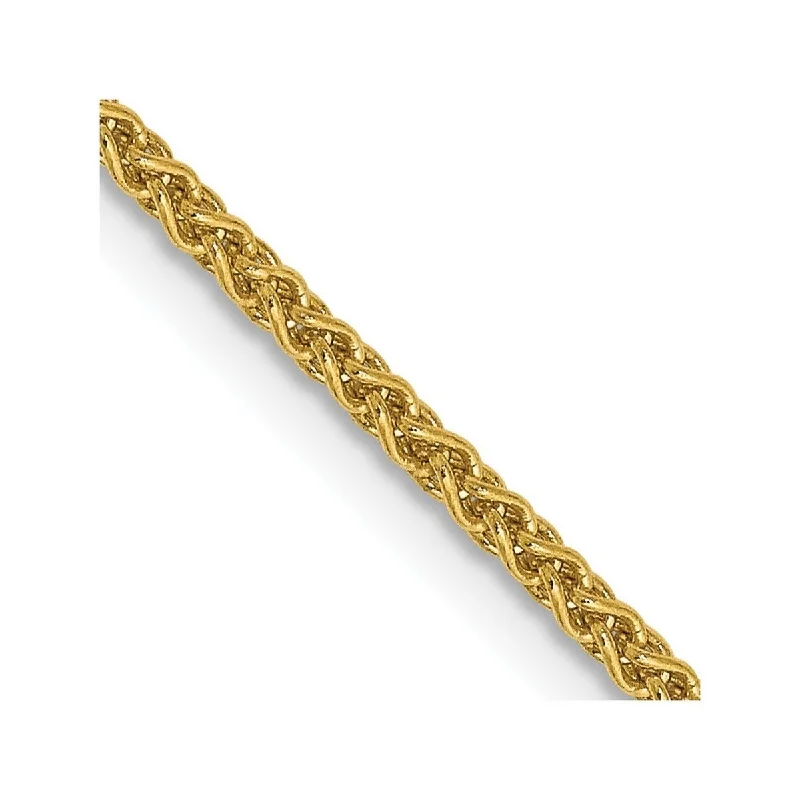 Retro deco bangles-Curata 14k Yellow Gold 1.65mm Solid Polished Spiga Chain Bracelet 7 Inch Lobster Claw