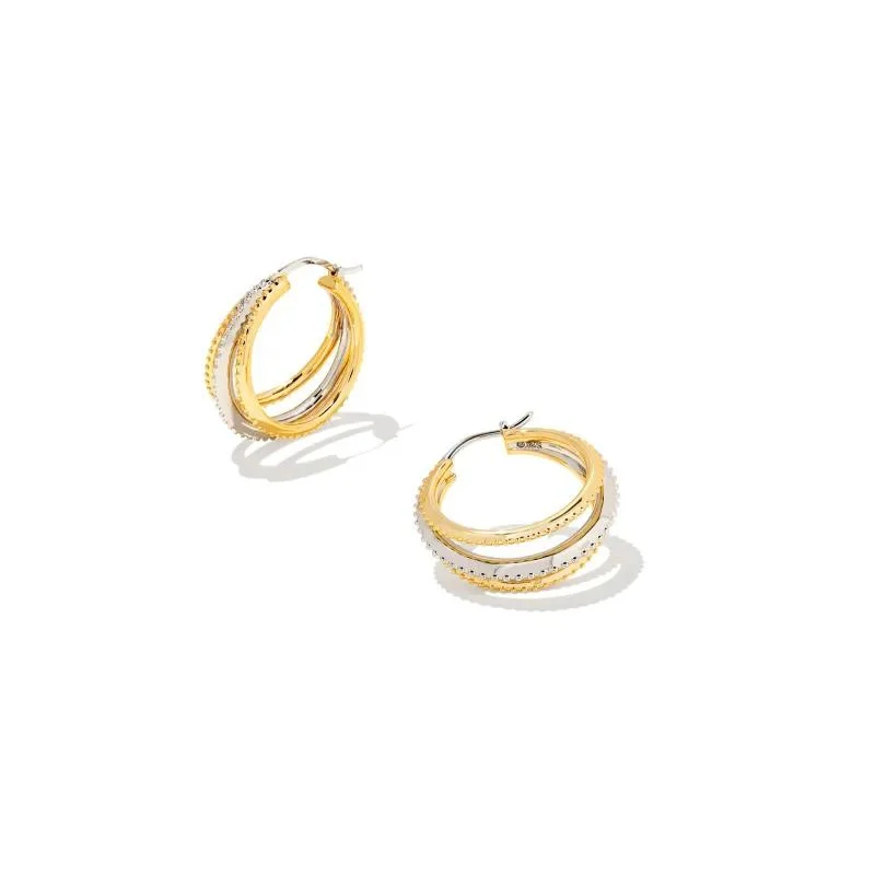 Large hoop earrings-Kendra Scott | Dana Small Hoop Earrings in Mixed Metal