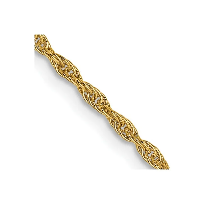 Layered link necklaces-Curata 1.5mm 14k Yellow Gold 1.5mm Loose Rope Necklace - 18 Inch