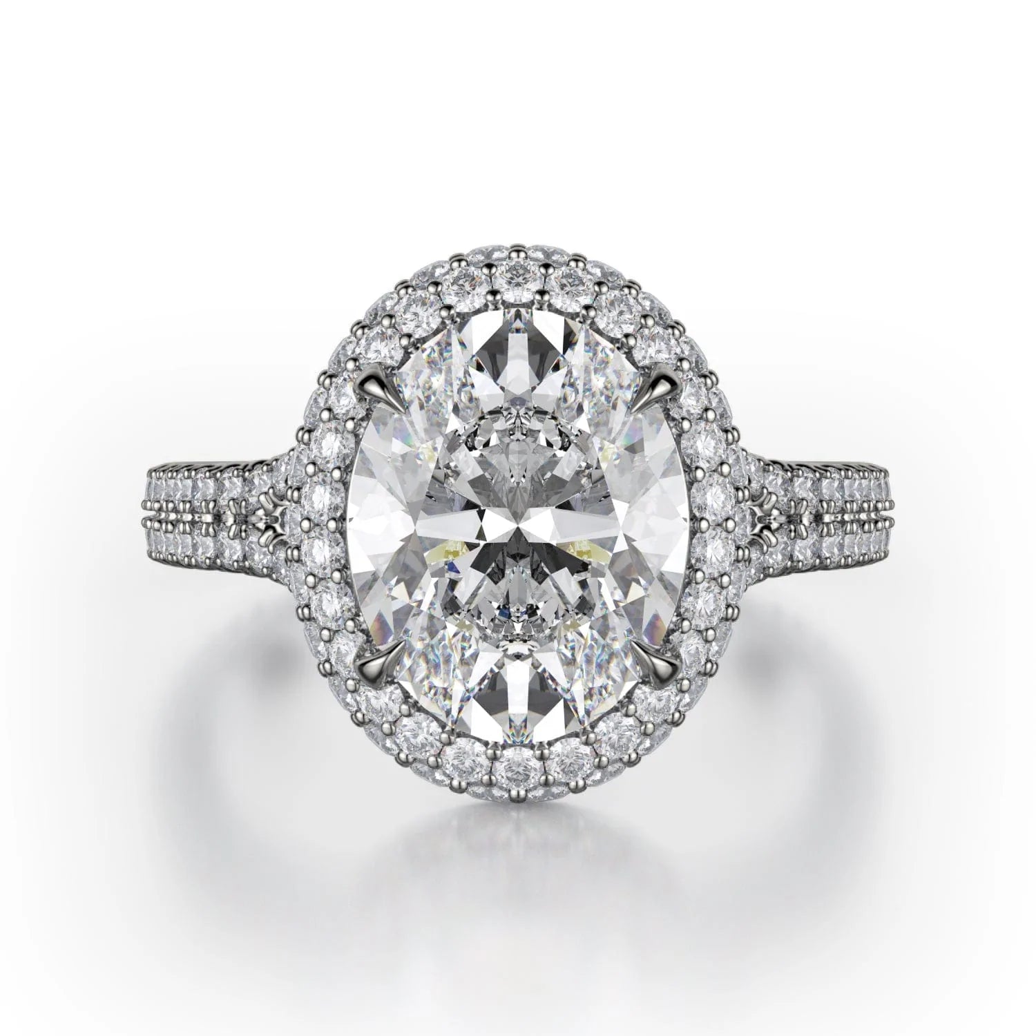 Sleek modern engagement rings-Defined R778-3