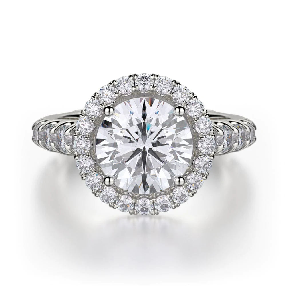 Solitaire gold engagement rings-Europa R440L-2