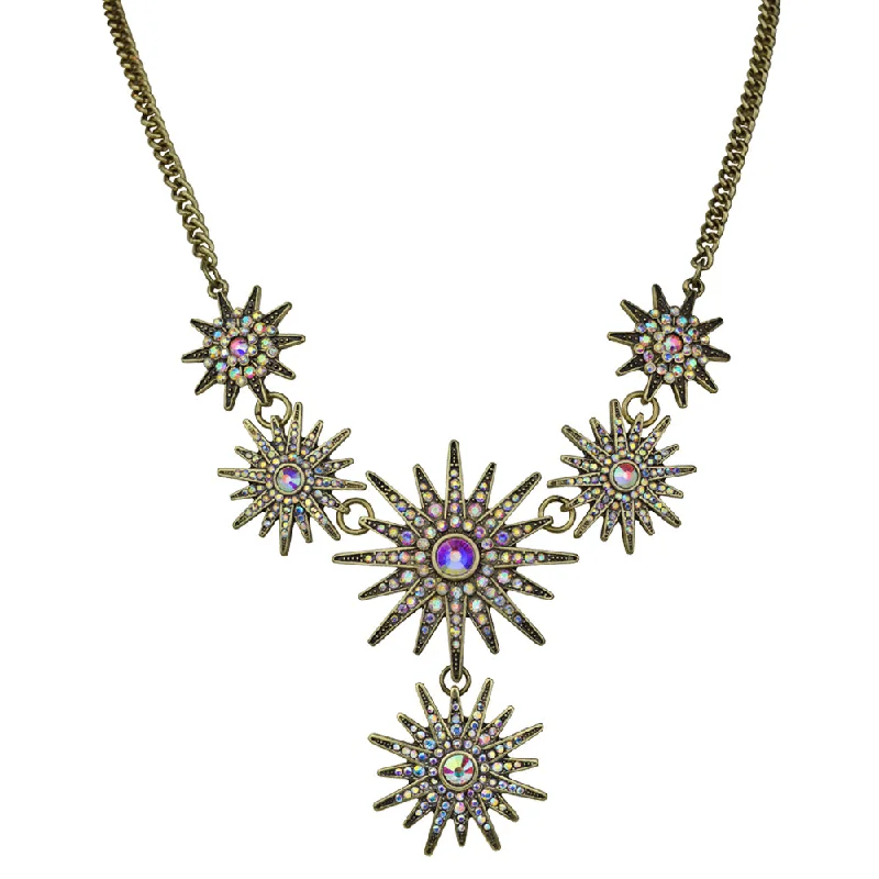 Cotton cord necklaces-Mystic Super Star Necklace (Brasstone)