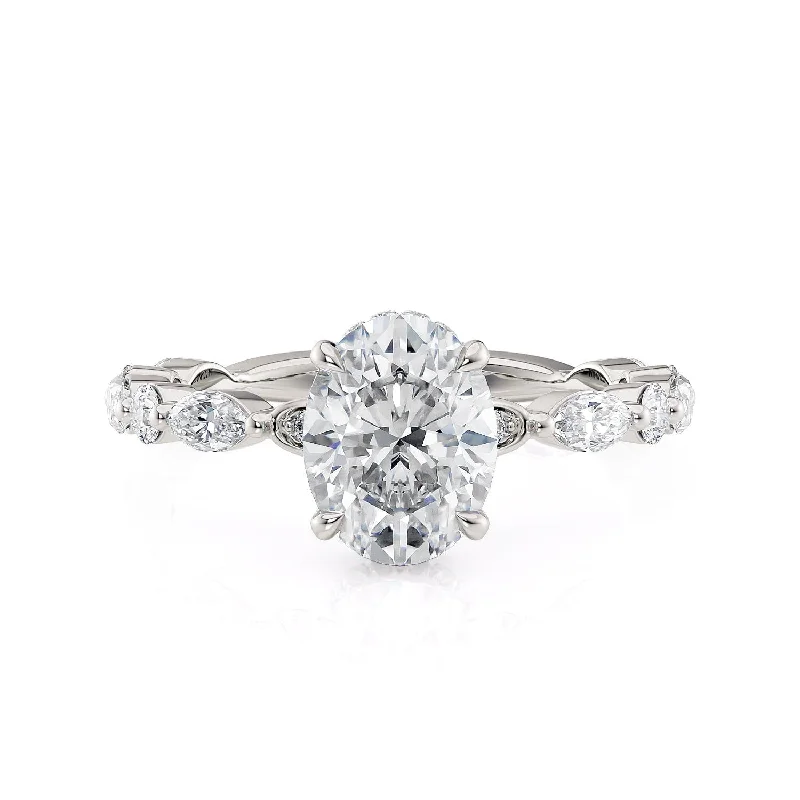 Art deco engagement rings-Montage R802-2